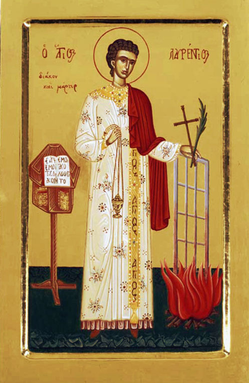 Резултат с изображение за Св. мъченик и архидякон Лаврентий